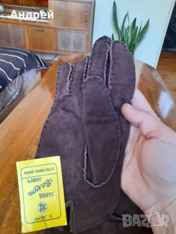 Стари кожени ръкавици #2, снимка 2 - Други ценни предмети - 49102450