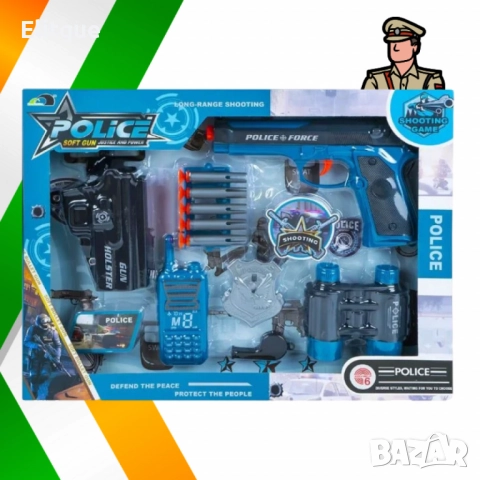 Детски полицейски комплект 7 части, снимка 6 - Други - 52745108