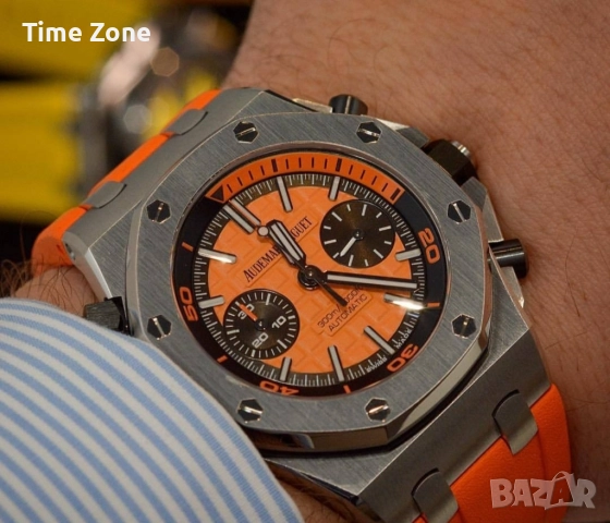 Audemars Piguet Royal Oak Offshore Diver Chronograph 42mm Steel Orange Dial Различни Варианти, снимка 11 - Мъжки - 52997356