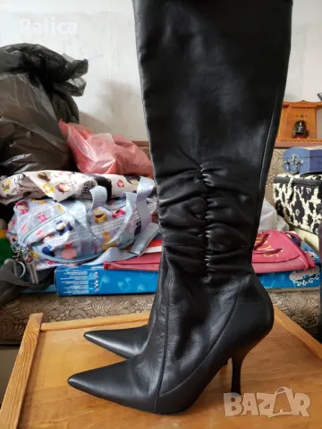 BEBE елегантни ботуши естествена кожа, снимка 4 - Дамски ботуши - 47372248