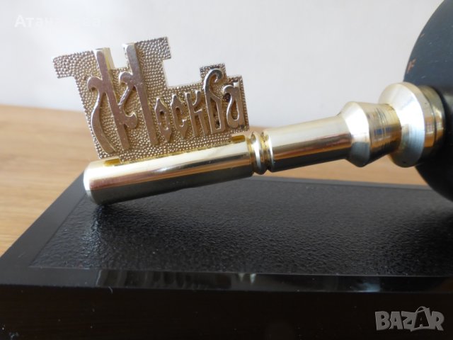 Будилник Слава "Ключът на Москва" часовник, снимка 3 - Антикварни и старинни предмети - 43158305