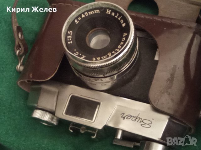 HALINA SUPER 35x Стар РЯДЪК ЛЕНТОВ КОЛЕКЦИОНЕРСКИ ФОТОАПАРТ с МАРКОВ КОЖЕН КАЛЪФ 33095, снимка 2 - Антикварни и старинни предмети - 38417965