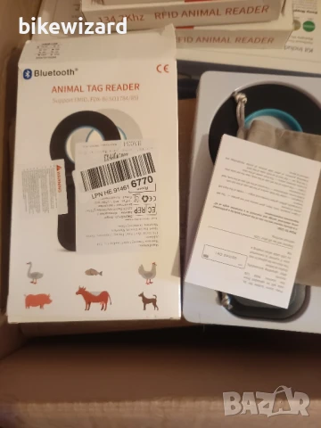 Ръчен 134.2KHz 125kHz RFID четец за чипове на животни НОВ , снимка 4 - Други стоки за животни - 51139633