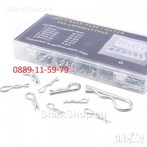  Комплект Шплент Пружинен в кутия – 110бр., снимка 2 - Други инструменти - 28904993