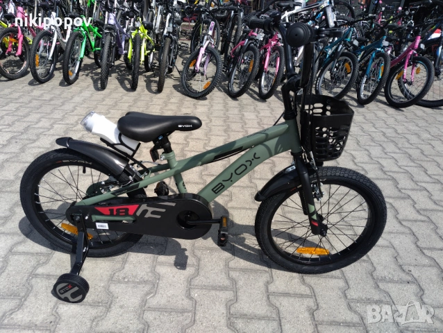 BYOX Велосипед 18" CHALLENGE зелен, снимка 2 - Велосипеди - 53558987