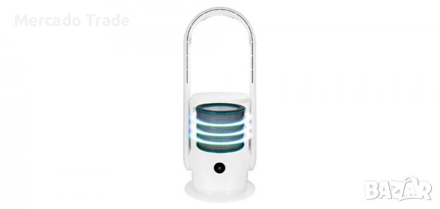 Мини вентилаторна кула, Бял, снимка 6 - Вентилатори - 36712411