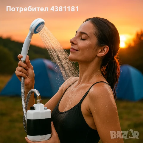 Преносим електрически душ – свежест навсякъде с едно зареждане, снимка 3 - Къмпинг мебели - 51128954