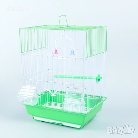 6362 Клетка за птици – кафез с хранилки, 30×23×38,5 см, снимка 2 - За птици - 53200387