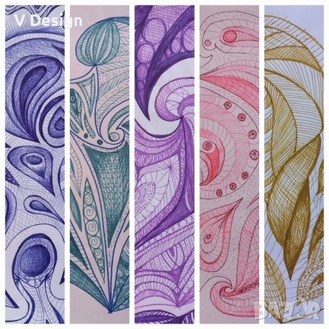 Абстрактна Картина "Пеперудени криле", снимка 5 - Картини - 52318818