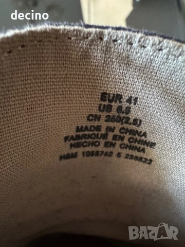 Нови сини мокасини H&M 41 номер , снимка 5 - Мокасини - 50666524