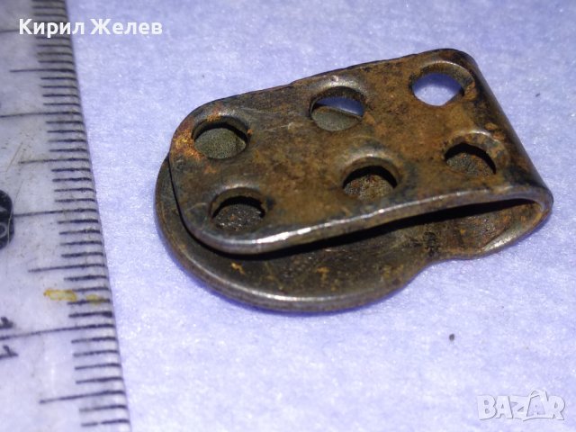 СТАРО ВОЕННО МЕТАЛНО КОПЧЕ За КОЛАН с ПЕТОЛЪЧКА СОЦ БНА НРБ РЯДЪК АКСЕСОАР За УНИФОРМА 41065, снимка 4 - Антикварни и старинни предмети - 43551736