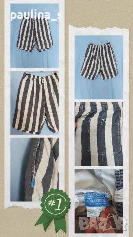 Пет различни броя / Винтидж дамски маркови дънкови бермуди , снимка 2 - Къси панталони и бермуди - 51093351