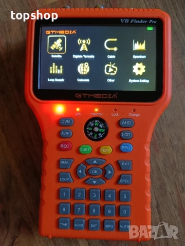 GT Media V8 Finder Pro Сателитен детектор, TV DVB-S2X/S2/S/T2/T/C приемник на сигнал, H.264 цифров.., снимка 8 - Части и Платки - 51562965