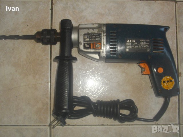 AEG-West Germany-Старо Качество-Бормашина Дрелка-АЕГЕ-400 Вата-Отлична-Западна Германия-Двускоростна, снимка 2 - Бормашини - 43265361