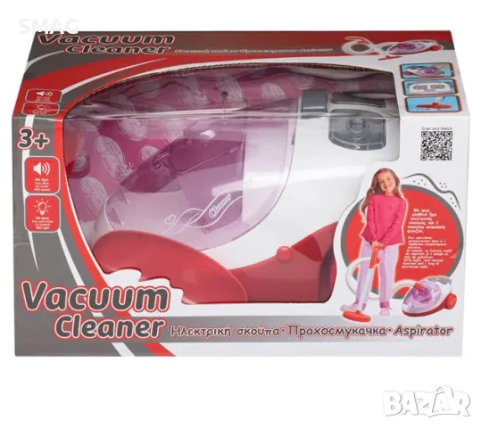 Детска прахосмукачка голяма червена със светлина и звук 25x14 см S_1209131, снимка 4 - Други - 48329398