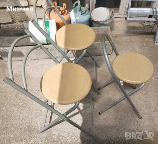 Сгъваеми столове-бар, снимка 2 - Столове - 49975740