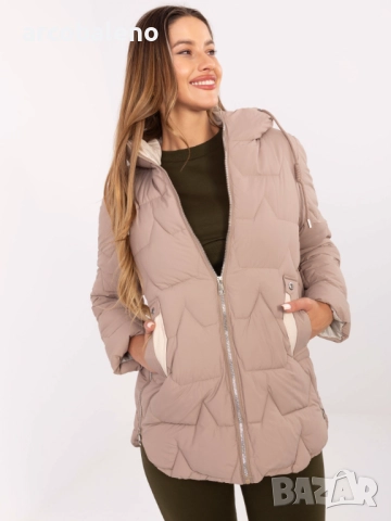 Дамско ватирано яке с цип, 3цвята , снимка 10 - Якета - 51949066