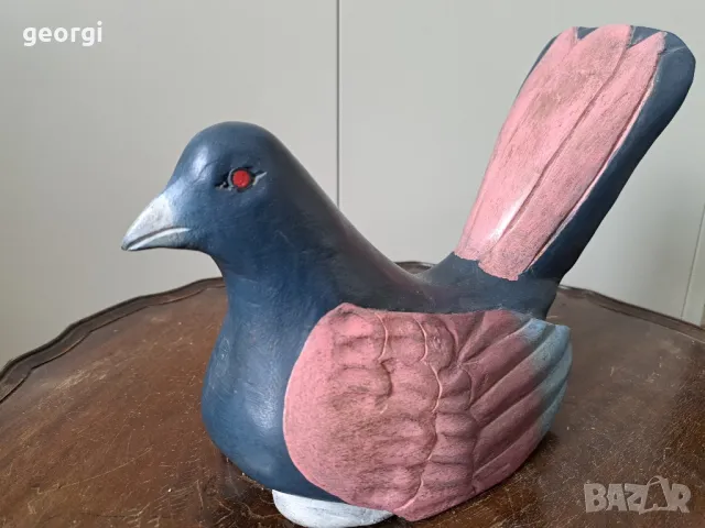 дървена статуетка птица гълъб Gilde   4/1, снимка 2 - Статуетки - 49034599