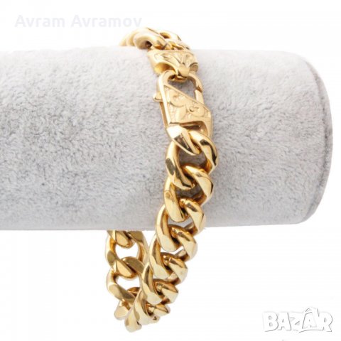 Масивна луксозна гривна от медицинска стомана с високо качество-80 грама !!!!!!, снимка 8 - Гривни - 28263758