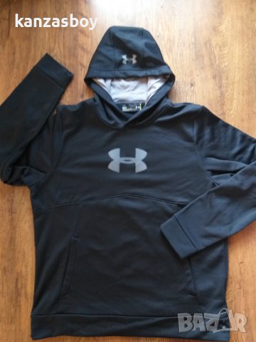 Under Armour Men's Storm Icon Logo Hoodie - страхотно мъжко горнище КАТО НОВО Л, снимка 8 - Спортни дрехи, екипи - 44129172