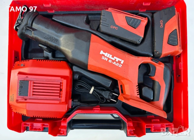 Hilti SR 6-A22 - Акумулаторен саблен трион 2x22V 5.2Ah, снимка 2 - Триони и циркуляри - 53125785