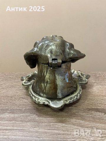 Винтидж алуминиев пепелник „Кучешка глава“, СССР, снимка 3 - Антикварни и старинни предмети - 52410401