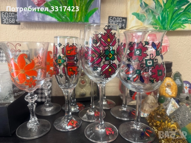 Чаши ръчно рисувани