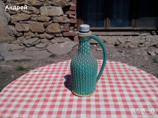 Стара плетена дамаджана,шише #11, снимка 3 - Други ценни предмети - 28658358
