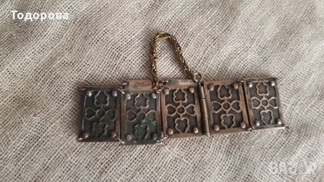 Стара масивна гривна, снимка 4 - Антикварни и старинни предмети - 28454838