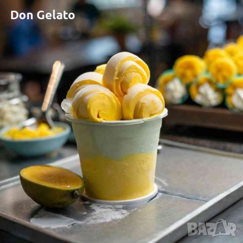 Суха смес за Тайландски сладолед МАНГО* Сладолед на прах МАНГО* (1300г / 4-5 L Мляко), снимка 5 - Други - 34036483