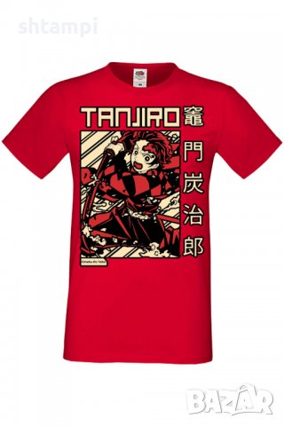 Мъжка тениска Demon Slayer Tanjiro Kamado 02,Анимация,игра,Празник,Повод,, снимка 4 - Тениски - 37936770