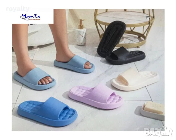 Олекотени чехли в пет цвята