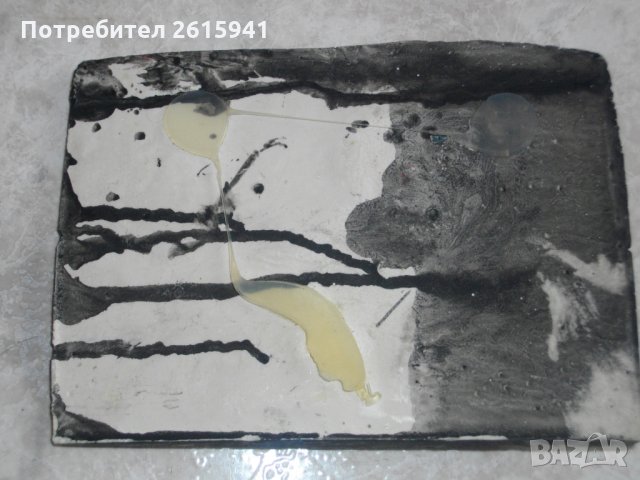 Старинна Ръчна Релефна Керамична Рисунка "Коне" Върху Керамична Плочка - Антикварна, снимка 12 - Антикварни и старинни предмети - 35646703