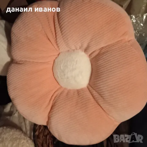Розова възглавница цветя , снимка 1