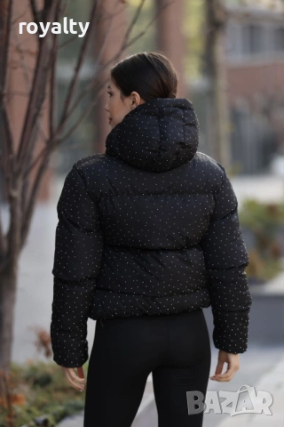 Prad🅰️ Черно Късо Зимно Дамско Яке , снимка 6 - Якета - 52561409