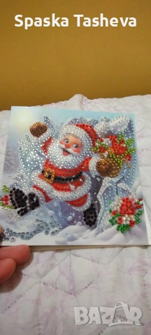 Диамантени коледни картички 