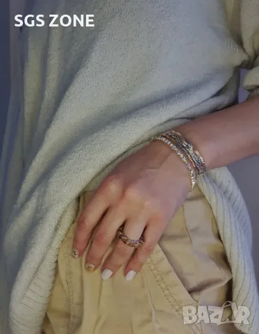 Сребърни Гривни от Италия, снимка 4 - Гривни - 49870626