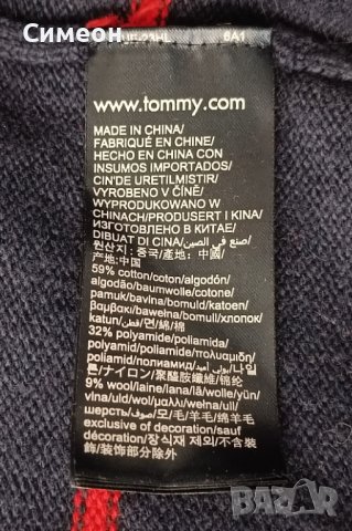 Tommy Jeans Pullover оригинален пуловер L памучен пуловер Hilfiger, снимка 5 - Пуловери - 44077784