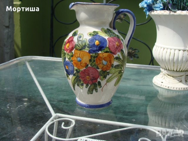 maiolica ръчно изработена кана , снимка 1 - Вази - 26221287