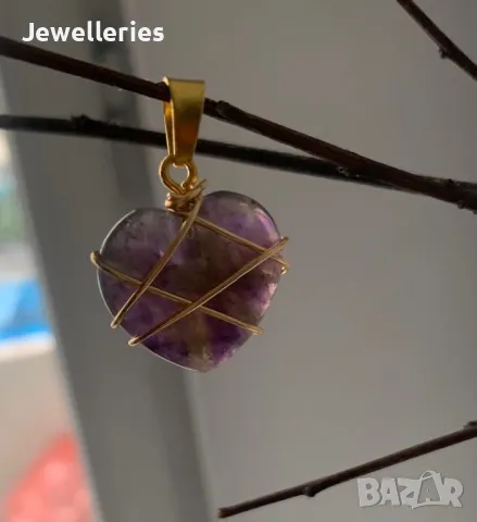 Колие от аметист “Heart”