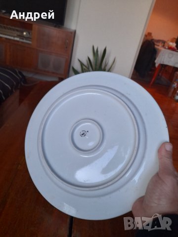 Стара порцеланова чиния,плато #8, снимка 5 - Други ценни предмети - 43383621