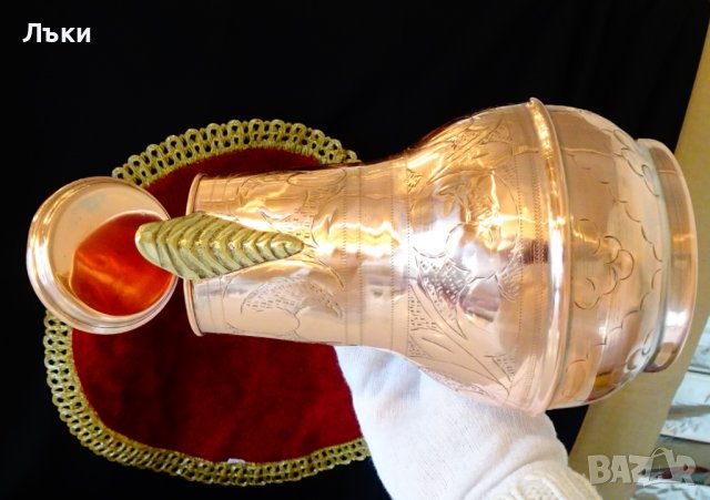 Старинна медна кана,релеф,ислям. , снимка 8 - Антикварни и старинни предмети - 39553176