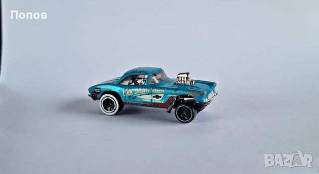 Продавам метална количка 2021 Hot Wheels Corvette Gasser - 1962 HW Drag Strip 1:64, снимка 1