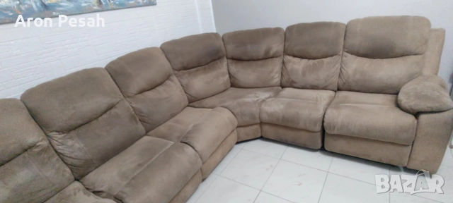 Продавам холов ъгъл - Дясен с 2 механични релакс механизма на крайните седалки !