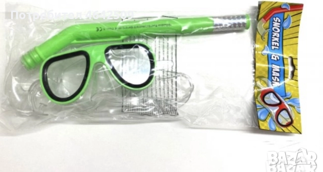 Комплект детска маска/ очила + шнорхел Внос от Англия