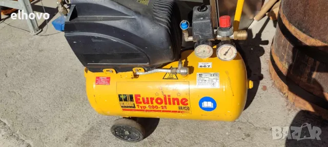 Компресор за въздух Euroline 200-25W, снимка 3 - Компресори - 47506679