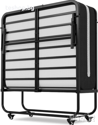 Сгъваемо легло 90x200 см с матрак от пяна с дебелина 10 см