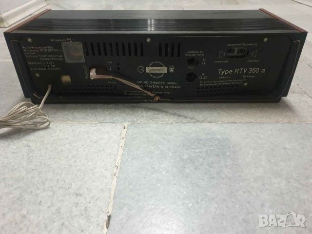 Ресийвър / Усилвател с тунер GRUNDIG RTV 350 Много запазен. Всичко му работи., снимка 4 - Ресийвъри, усилватели, смесителни пултове - 37755286