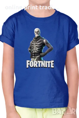 Детска тениска Фортнайт Fortnite Skull Trooper 02, снимка 8 - Детски тениски и потници - 48524404