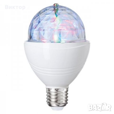 Диско крушка LED крушка, диско, E27, 5W, снимка 3 - Лед осветление - 26682735